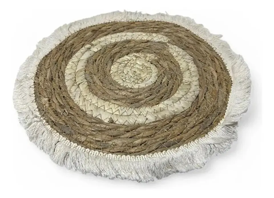 Individual Decorativo De Mimbre 30 Cm 8