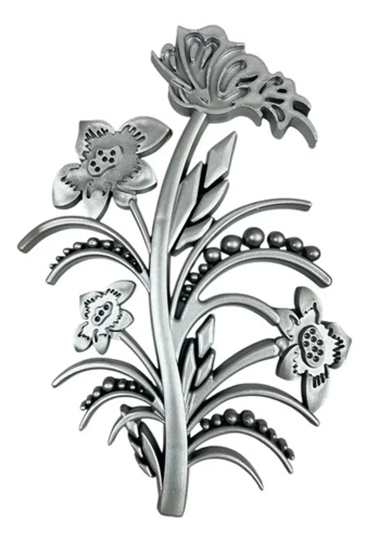 Set Decorativo De Reloj Con Flores Decorativas 3