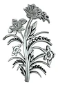 Set Decorativo De Reloj Con Flores Decorativas - Miniatura 3