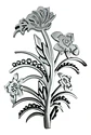 Set Decorativo De Reloj Con Flores Decorativas - Miniatura 5