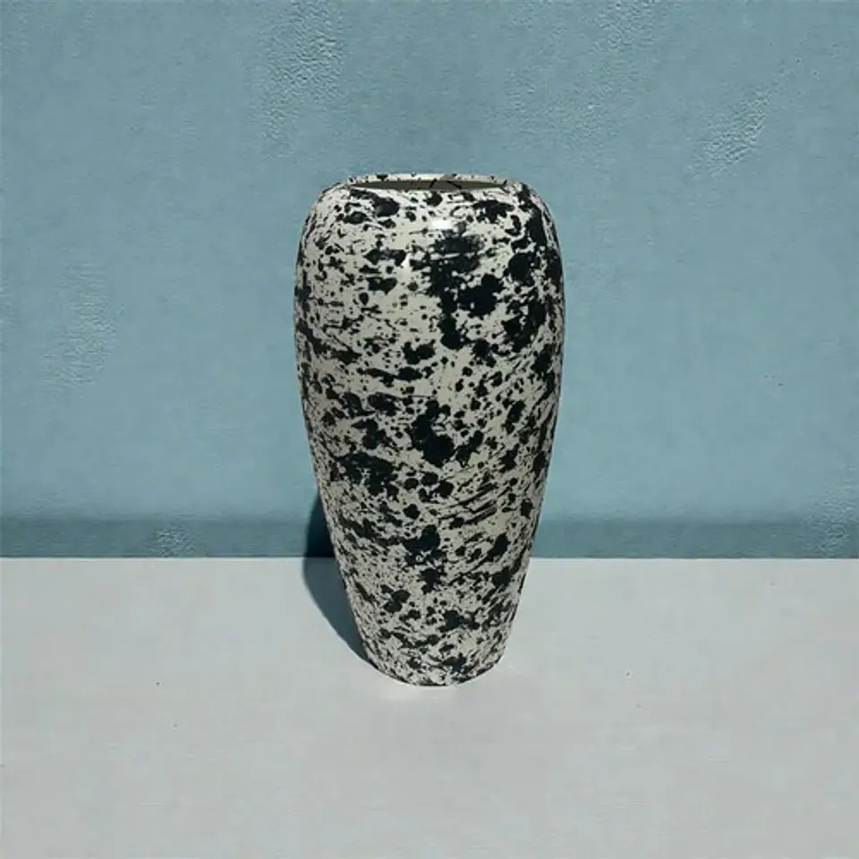Jarrón Moderno De Cerámica Para Flores 25 Cm Negro 1