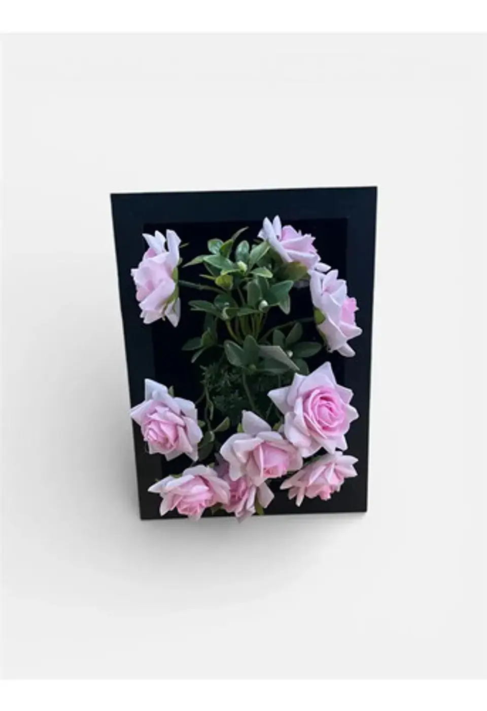 Marco Decorativo Con  Flores Que Cobran Vida Rosada 3