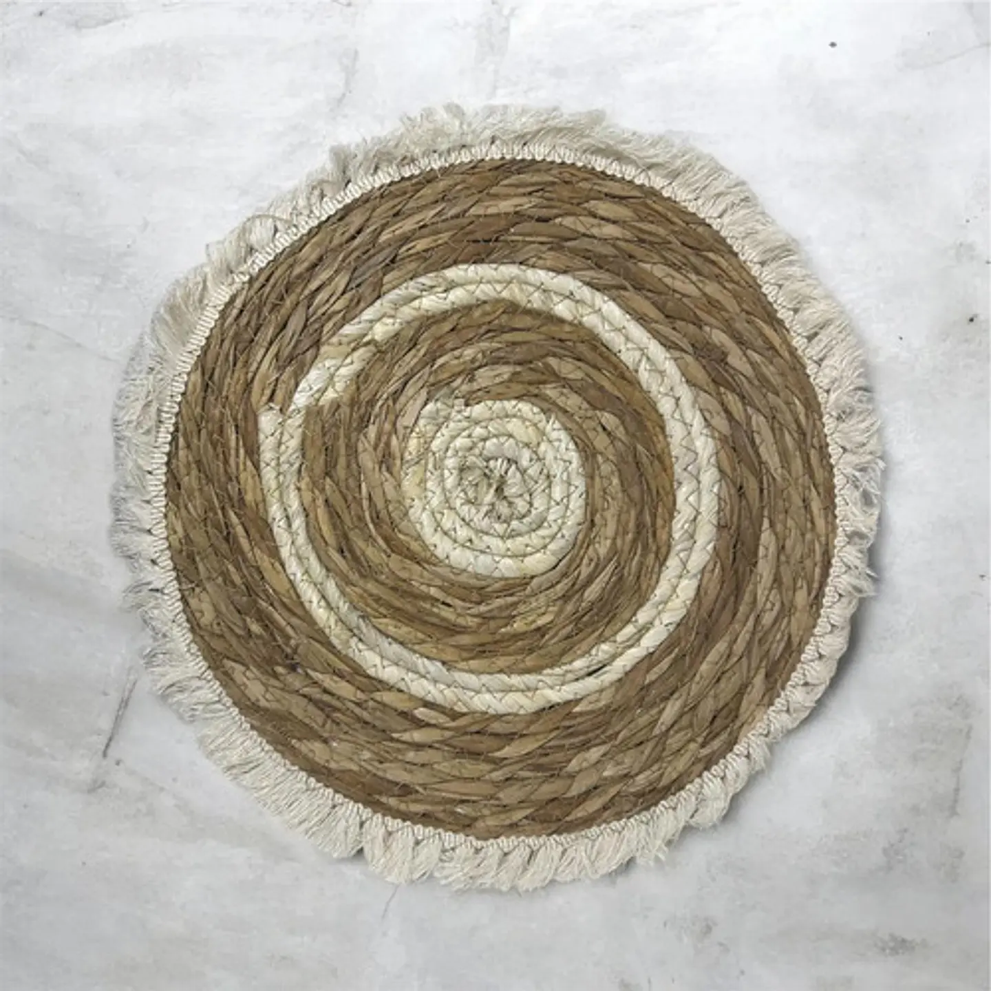 Individual Decorativo De Mimbre 26 Cm 6