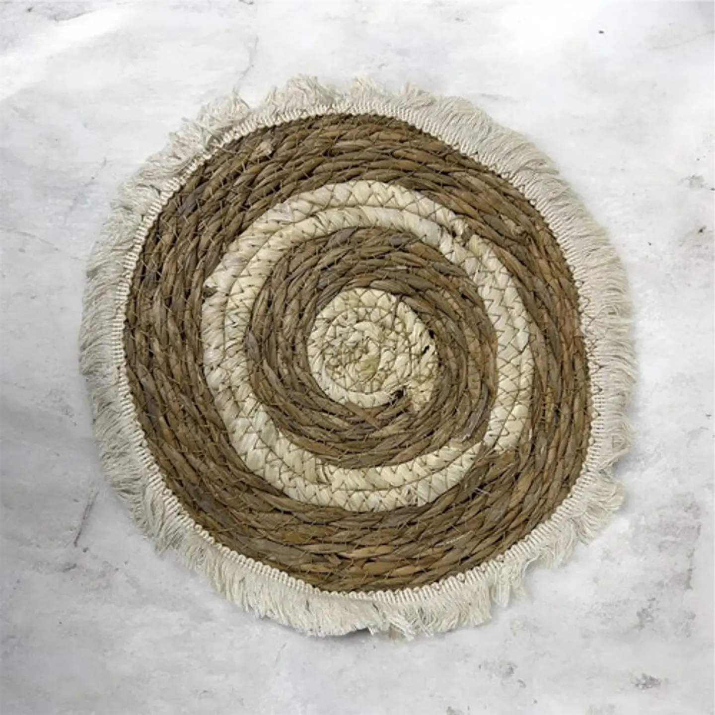 Individual Decorativo De Mimbre 26 Cm 7
