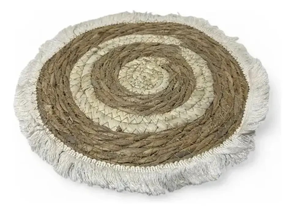 Individual Decorativo De Mimbre 26 Cm 9