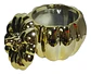 Adorno Decorativo En Forma De Calabaza Con Tapa Dorado - Miniatura 3