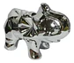Adorno De Elefante Decorativo Elegante G Plateado - Miniatura 1