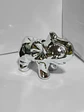 Adorno De Elefante Decorativo Elegante G Plateado - Miniatura 2