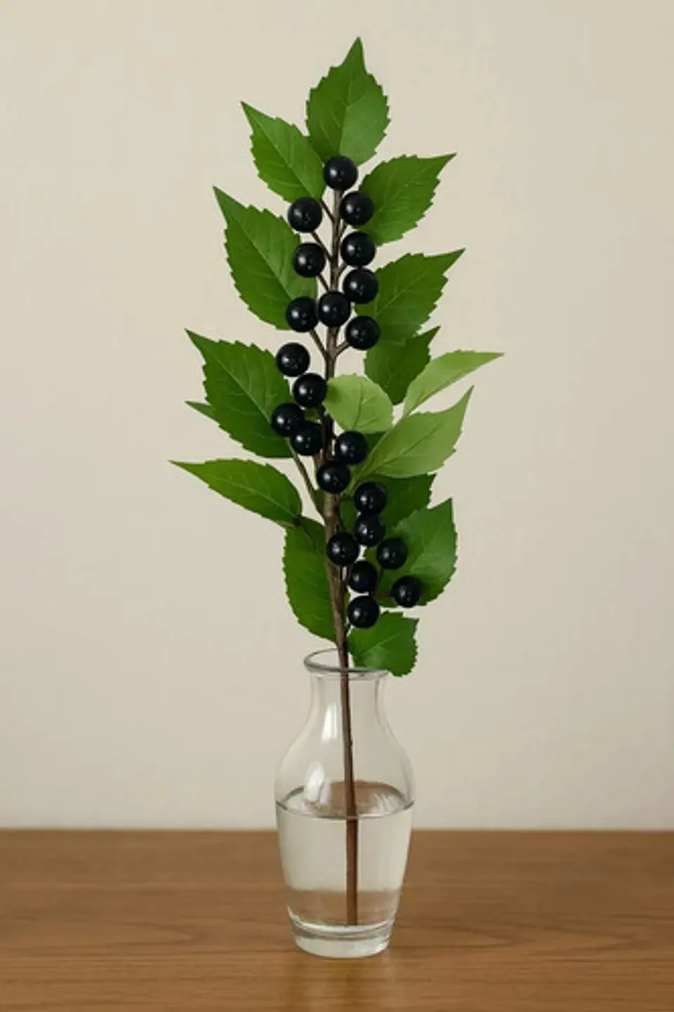 Flor Rama Hojas Artificiales Con Planta Decorativa De 60cm 2