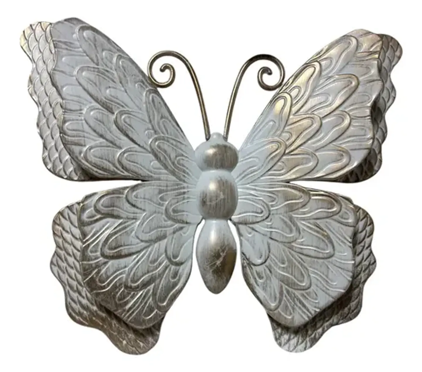 Marco De Adornos Mariposas Y Flores Elegante Blanco 4