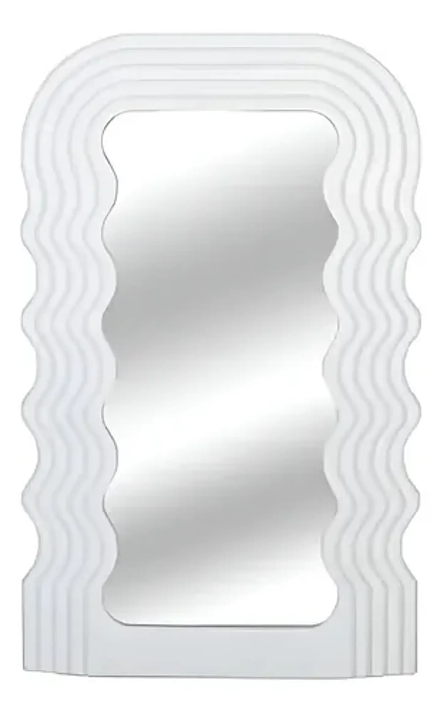 Espejo Decorativo Con Ondas Elegante De Pared 1,09x45 1