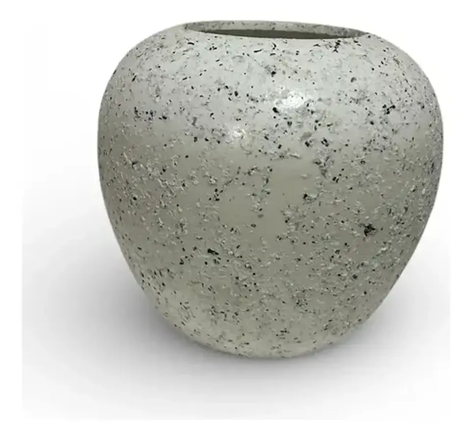 Jarron Decorativo Elegante De Ceramica Color Blanco 4