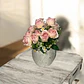 Jarron Decorativo Elegante De Ceramica Color Blanco - Miniatura 5
