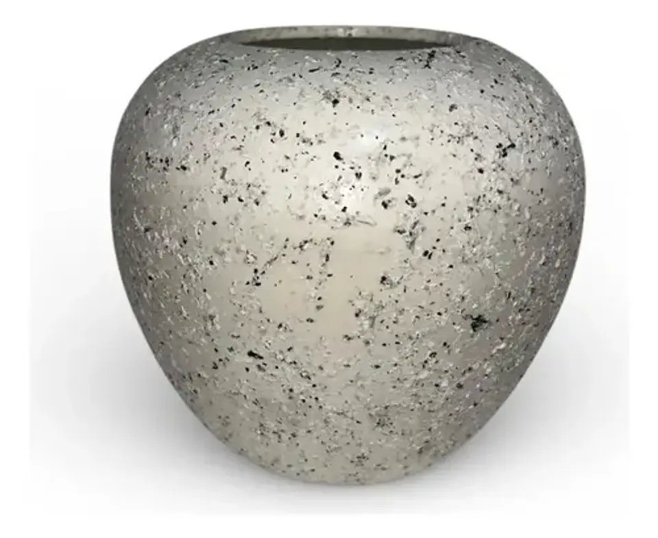 Jarron Decorativo Elegante De Ceramica Color Blanco 6