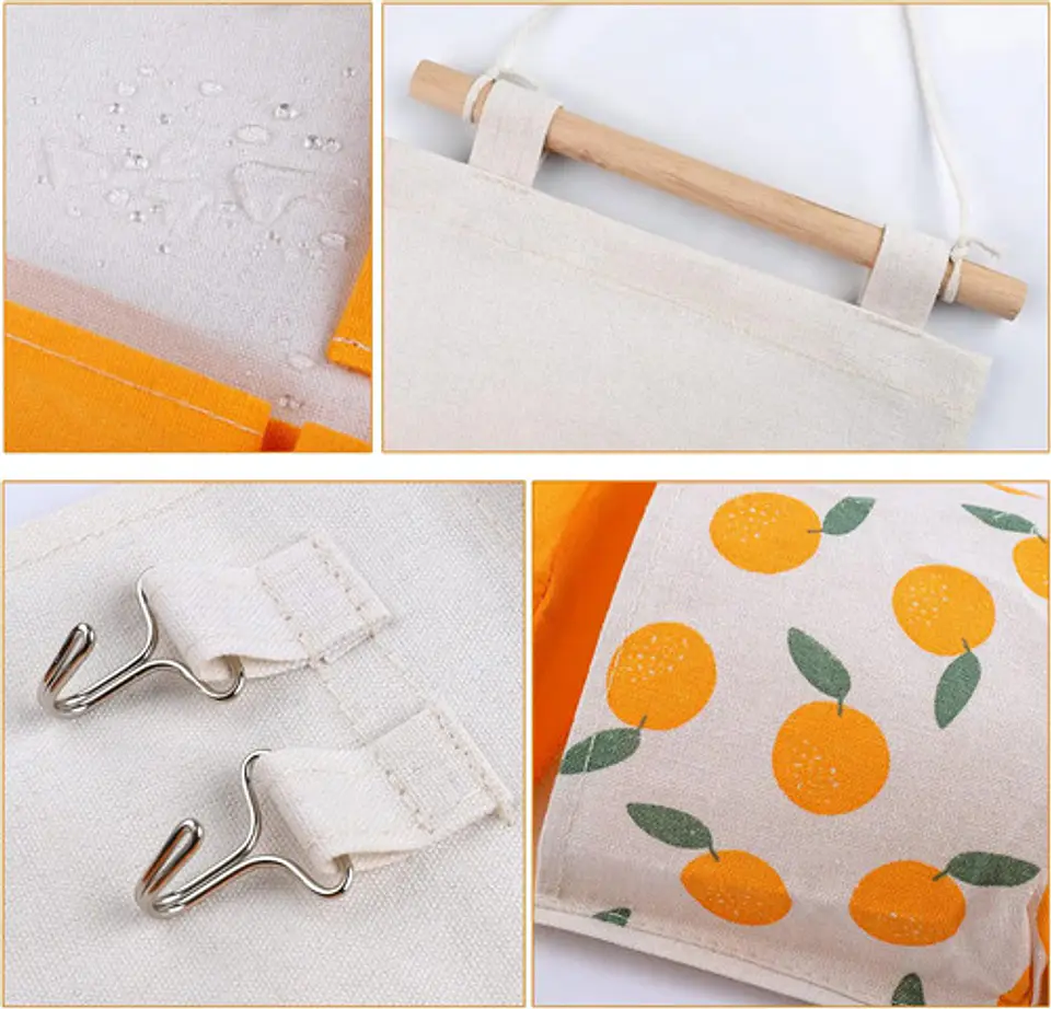Bolsa Organizadora Para Colgar En La Pared Con Bolsillos 4