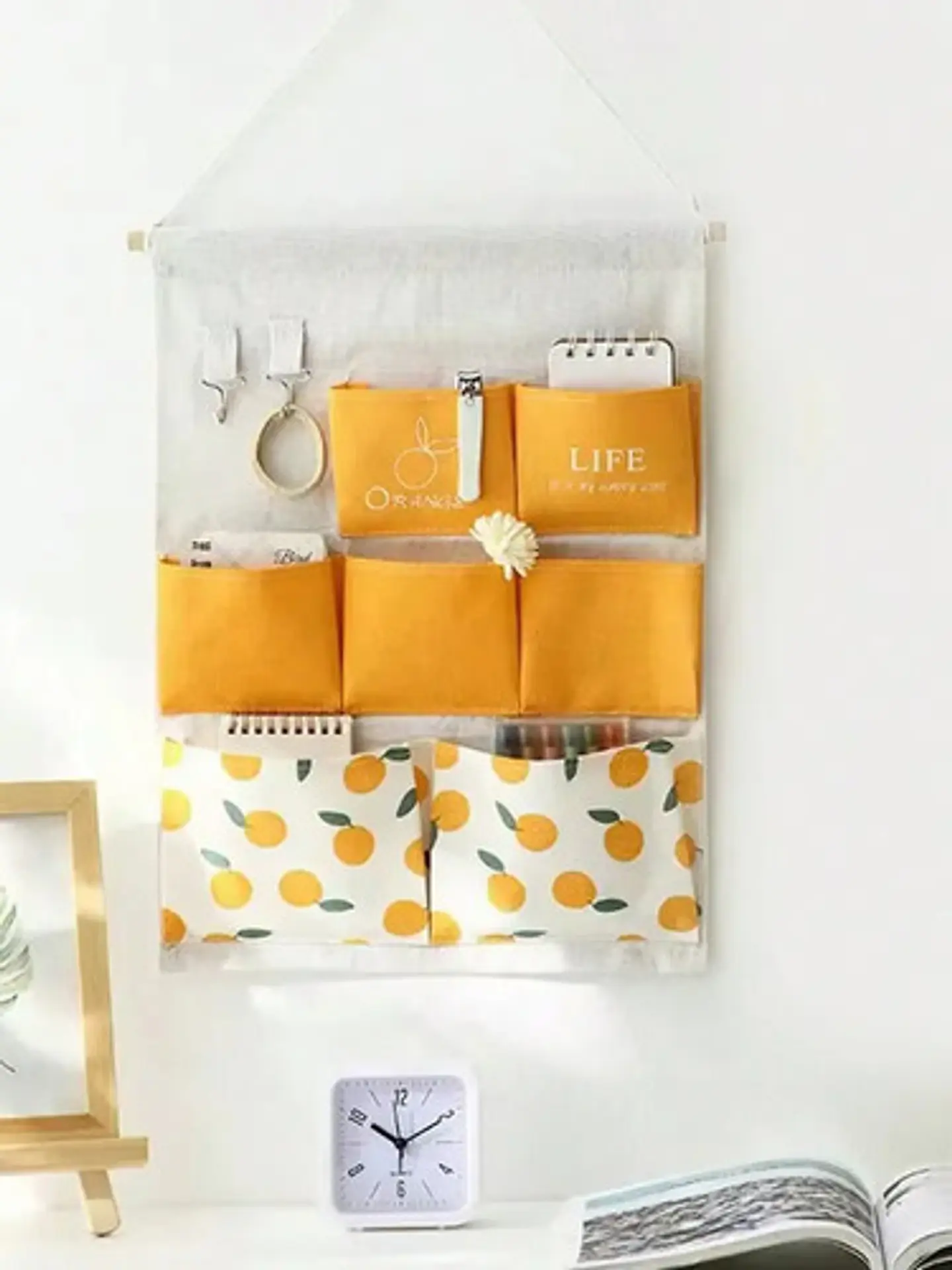 Bolsa Organizadora Para Colgar En La Pared Con Bolsillos 5