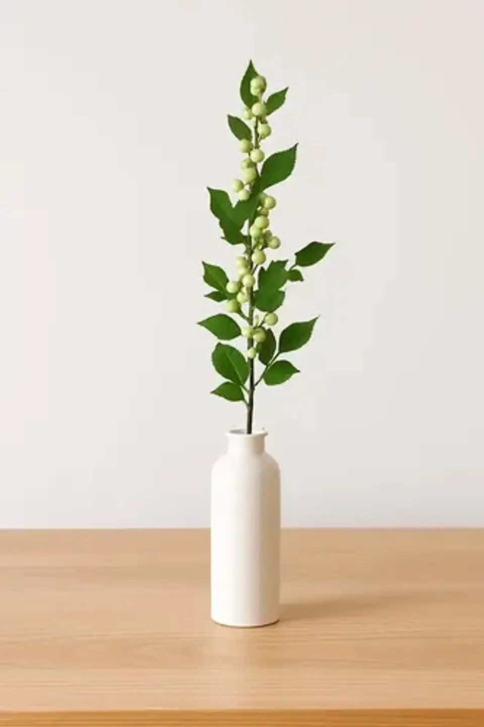 Flor Rama Hojas Artificiales Con Planta Decorativa De 60cm 5