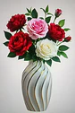 Jarron Decorativo Para Flores Artifiales Elegante - Miniatura 3