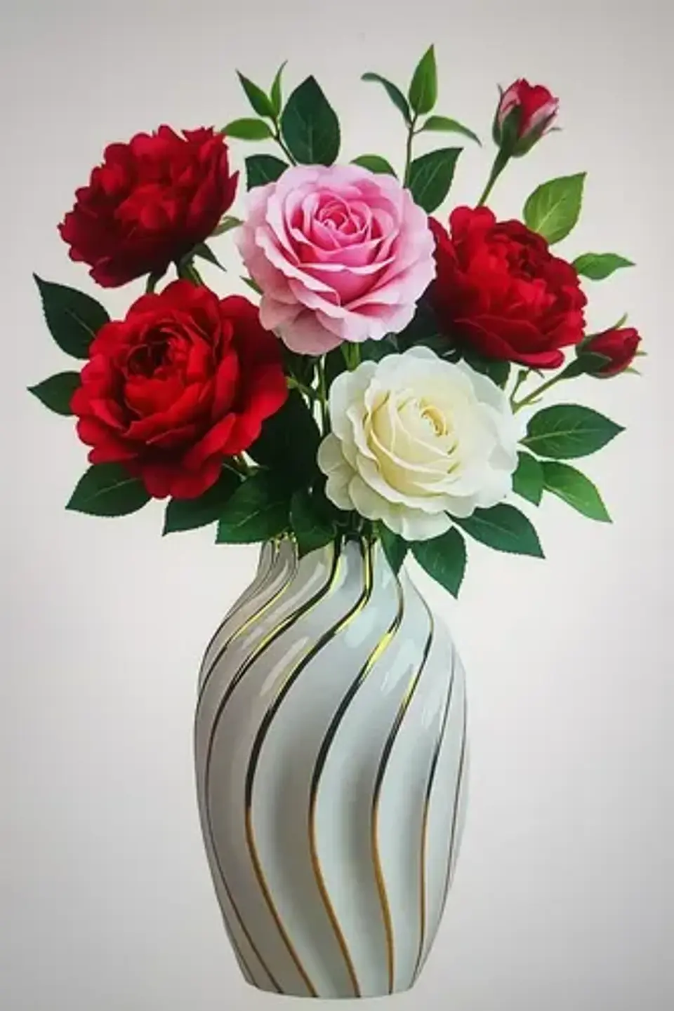Jarron Decorativo Para Flores Artifiales Elegante 3