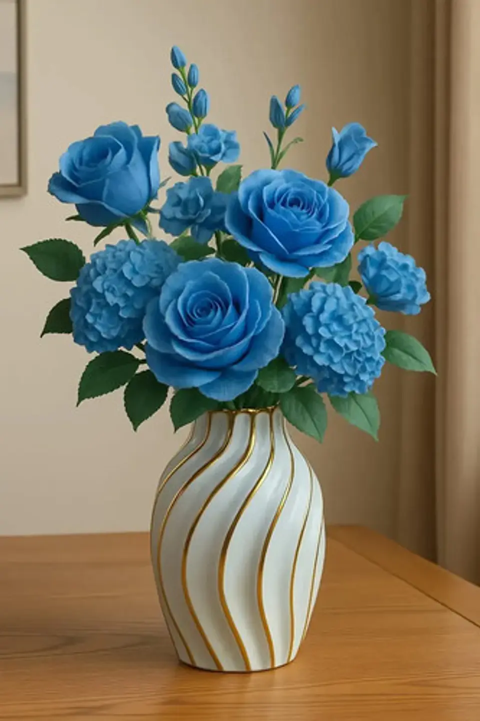 Jarron Decorativo Para Flores Artifiales Elegante 4