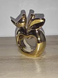Escultura De Manzana Con Un Ave 10 Cm - Miniatura 6
