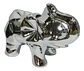 Adorno De Elefante Decorativo Elegante Pequeño Plateado - Miniatura 1