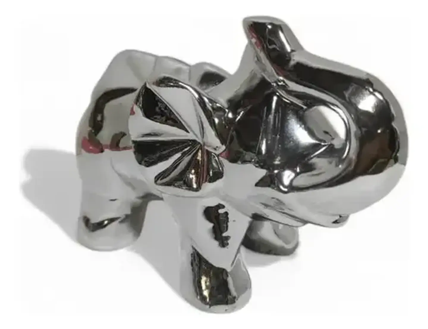 Adorno De Elefante Decorativo Elegante Pequeño Plateado 6