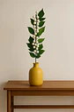 Flor Rama Hojas Artificiales Con Planta Decorativa De 60cm - Miniatura 2