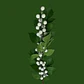 Flor Rama Hojas Artificiales Con Planta Decorativa De 60cm - Miniatura 6