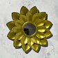 Set 4 Adornos De Pared Florales Dorados Decoración Moderna - Miniatura 2