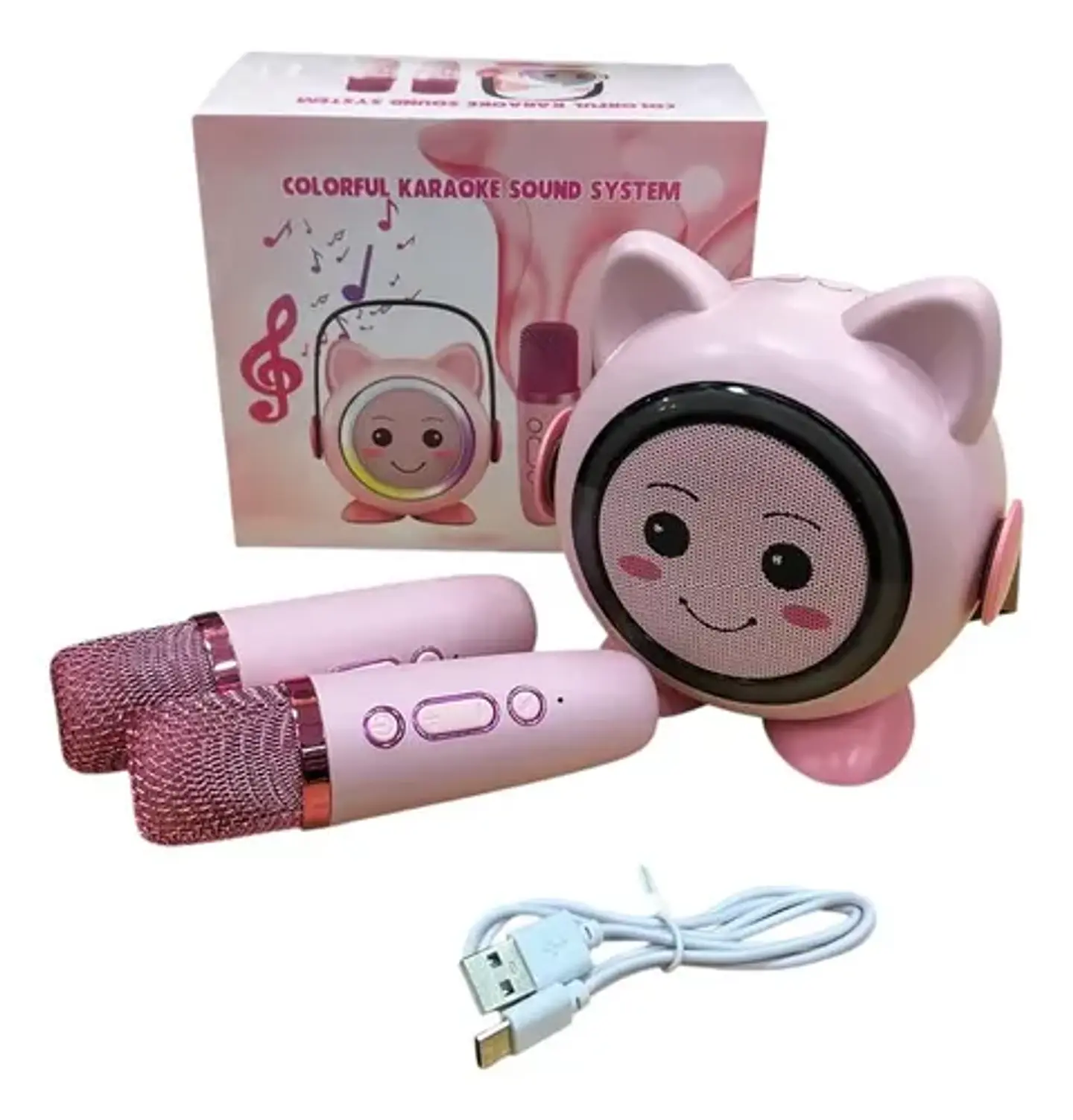 Portátil Con Micrófonos Set Karaoke 1