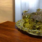 Set Decorativo De Manzanas Doradas Con Bandeja - Miniatura 6