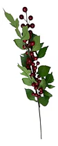 Flor Rama Hojas Artificiales Con Planta Decorativa De 60cm - Miniatura 1