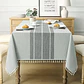 Mantel Rectangular Mantel De Mesa 140x180cm Color Gris - Miniatura 1