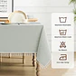 Mantel Rectangular Mantel De Mesa 140x180cm Color Gris - Miniatura 2