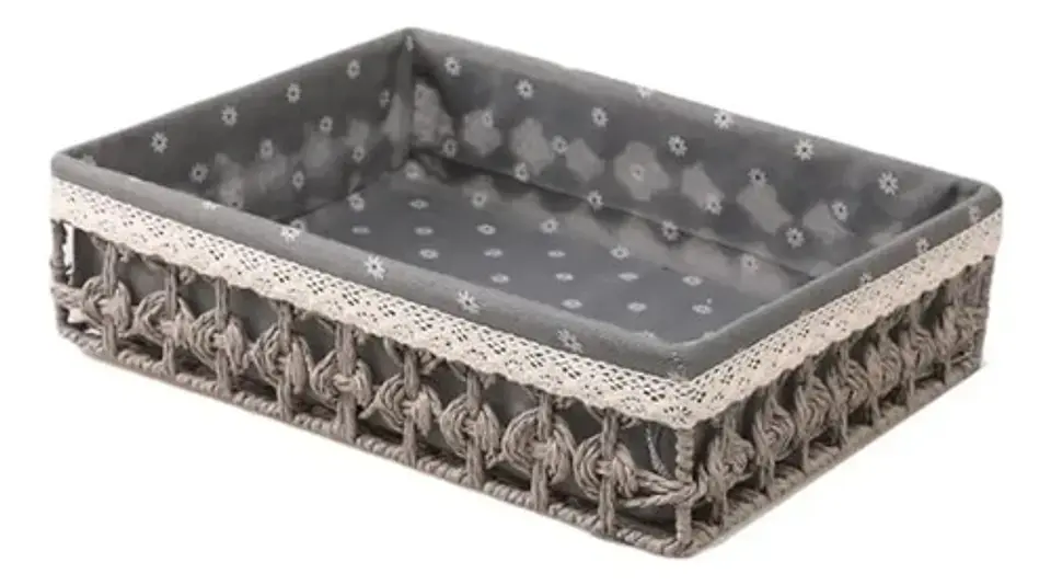 Cesta De Almacenamiento De Estilo Rustico Pack 3 2
