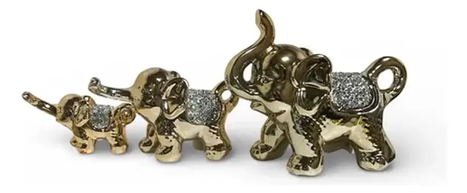 Set Decorativo De Elefantes  Elegancia, Protección 3