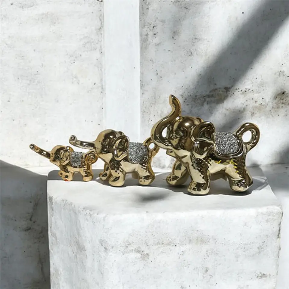 Set Decorativo De Elefantes  Elegancia, Protección 8