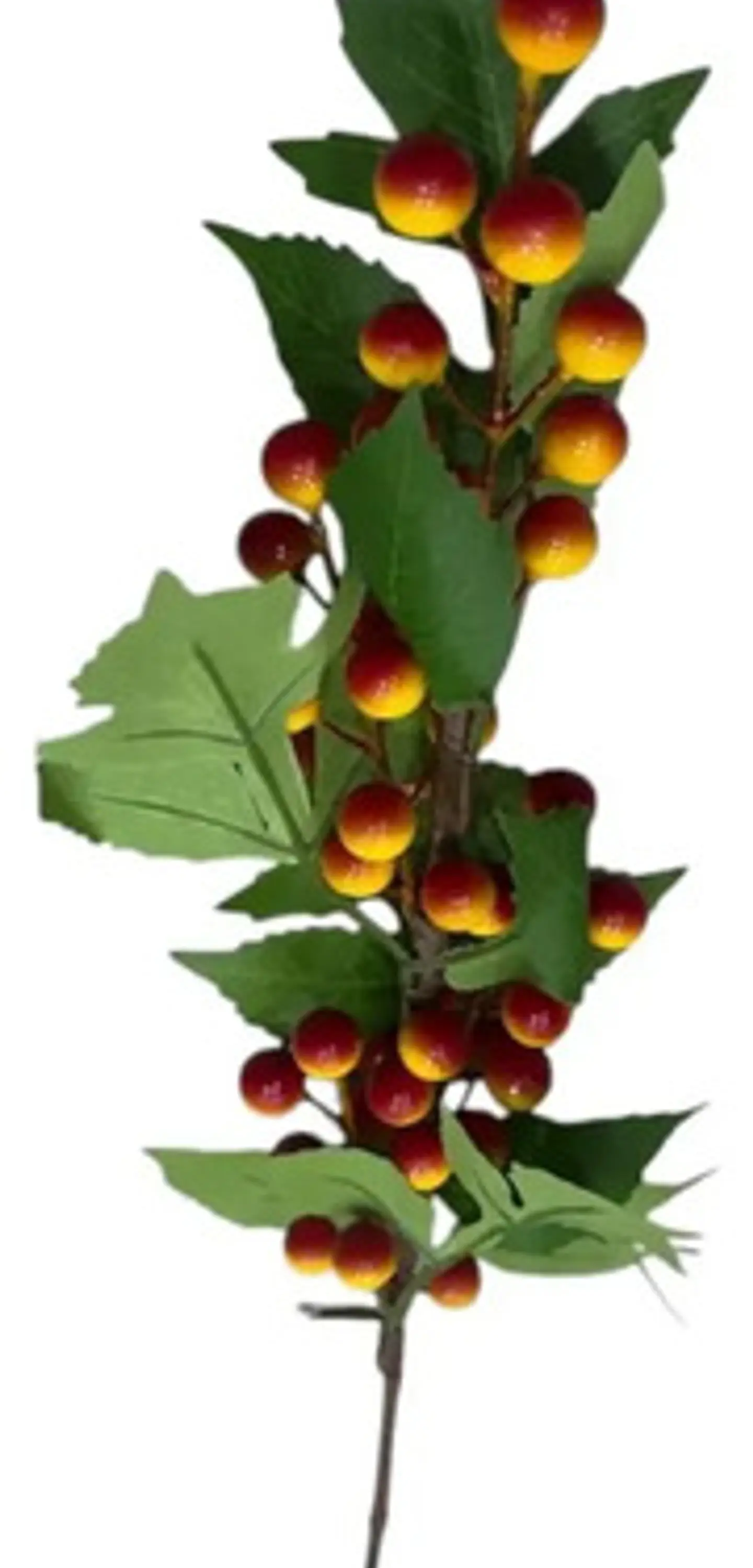 Flor Rama Hojas Artificiales Con Planta Decorativa De 60cm 2