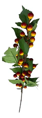 Flor Rama Hojas Artificiales Con Planta Decorativa De 60cm - Miniatura 2