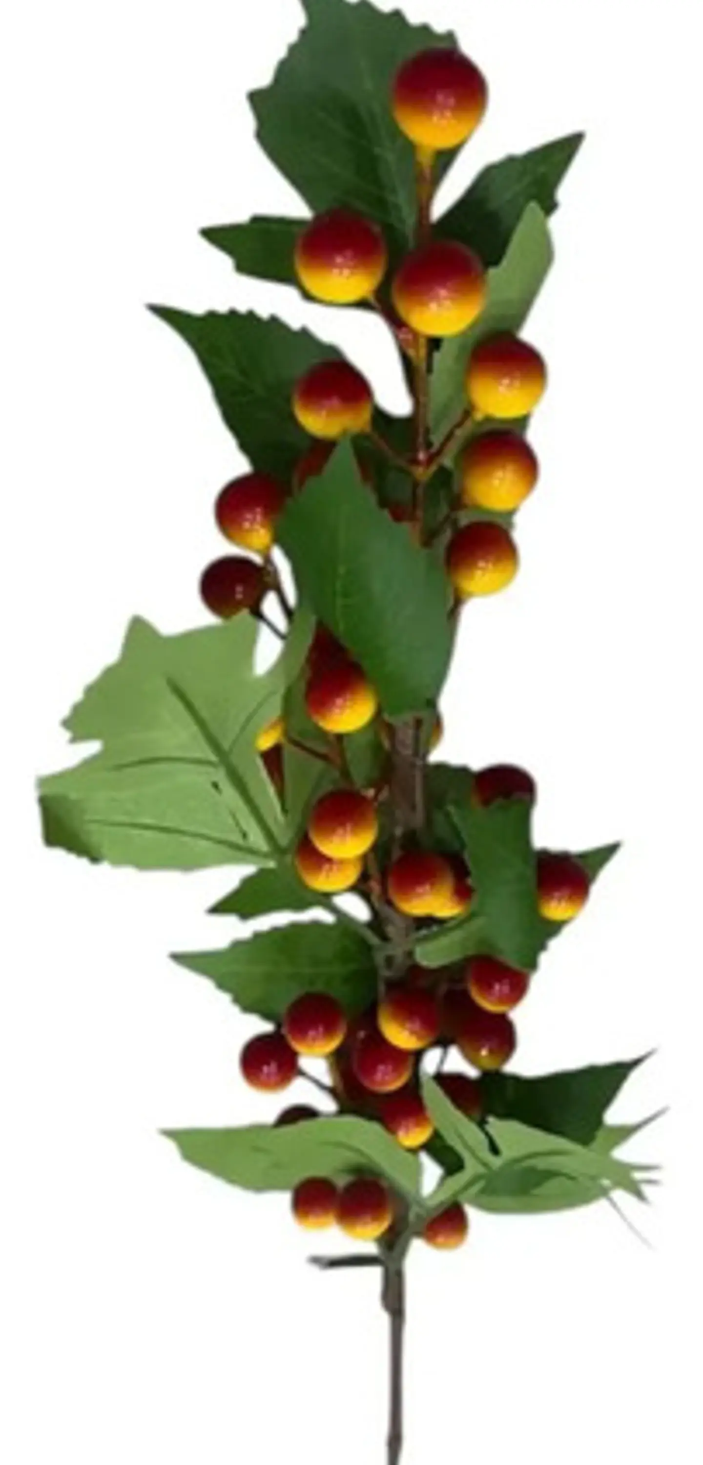 Flor Rama Hojas Artificiales Con Planta Decorativa De 60cm 6