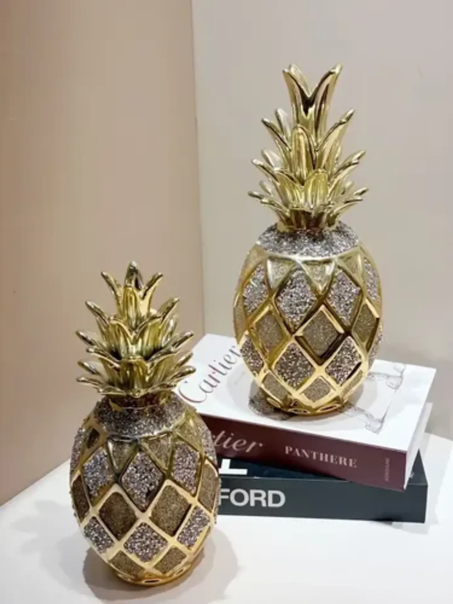 Adorno Decorativo En Forma De Piña 33cm 3