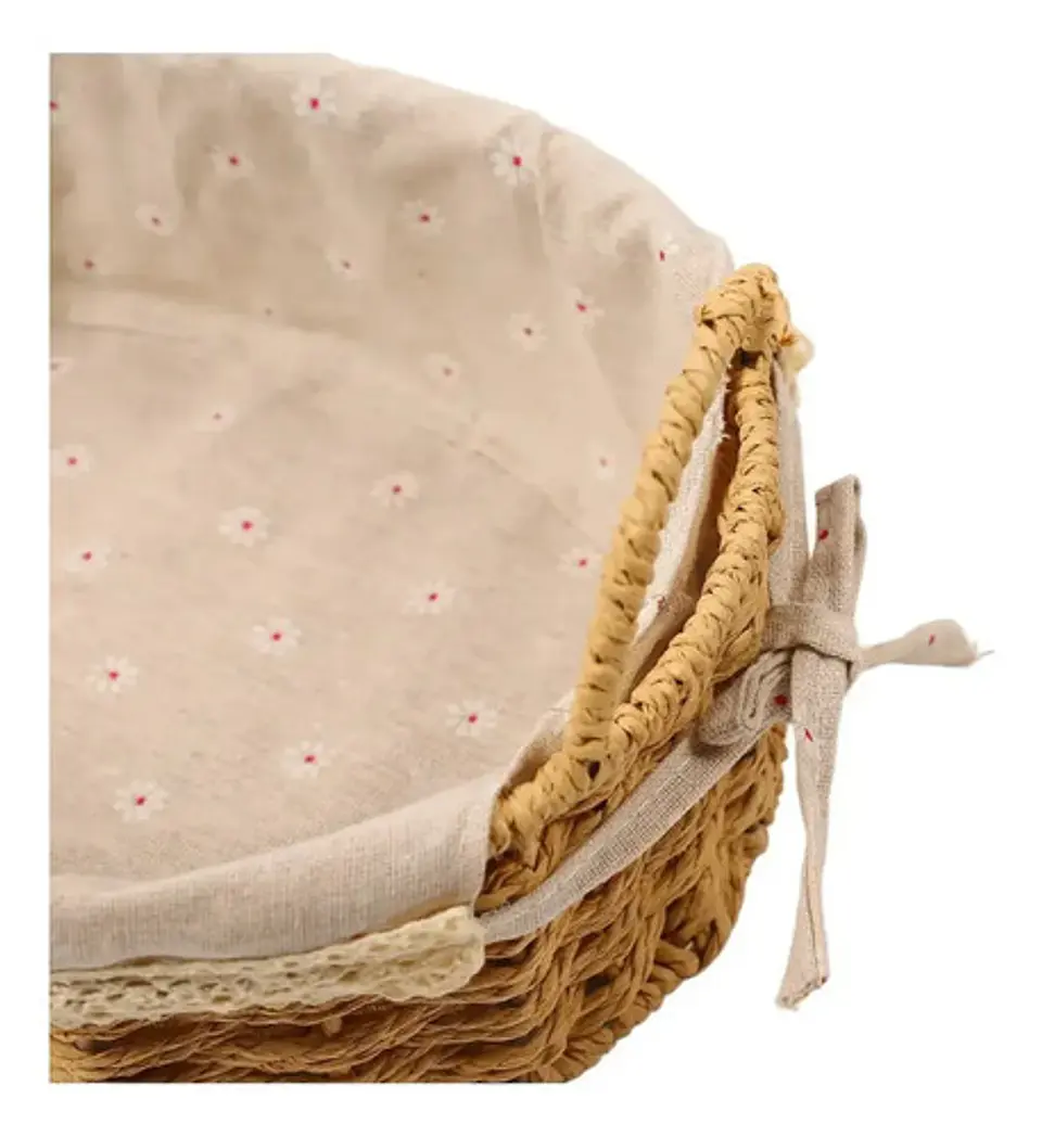 Cesta De Almacenamiento, Canasto Decorativo Pack 2 5