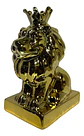 León Decorativo De Lujo Con Corona Dorado - Miniatura 3