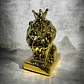 León Decorativo De Lujo Con Corona Dorado - Miniatura 5