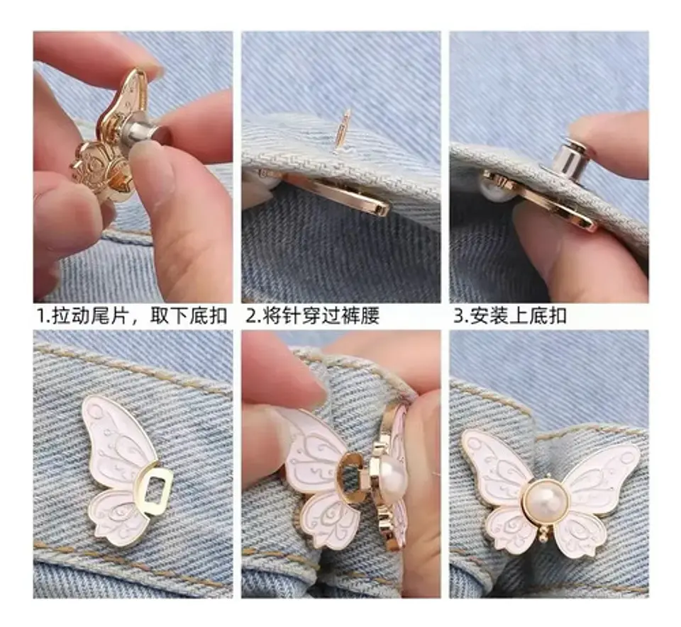 Ajustadores De Cintura Mariposa Desmontables, Hebillas 4