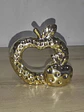 Escultura Manzana Con Relieve  Decorativa G - Miniatura 2