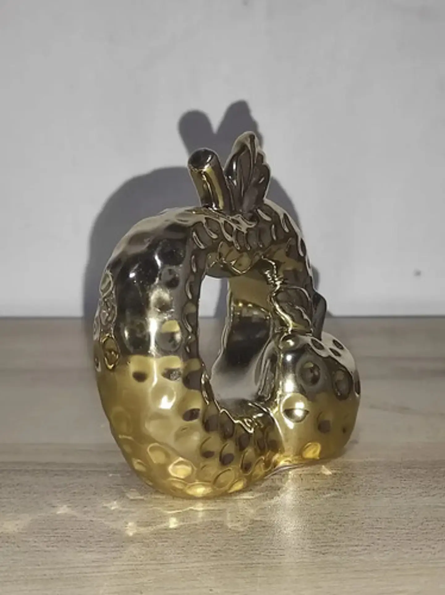 Escultura Manzana Con Relieve  Decorativa G 5