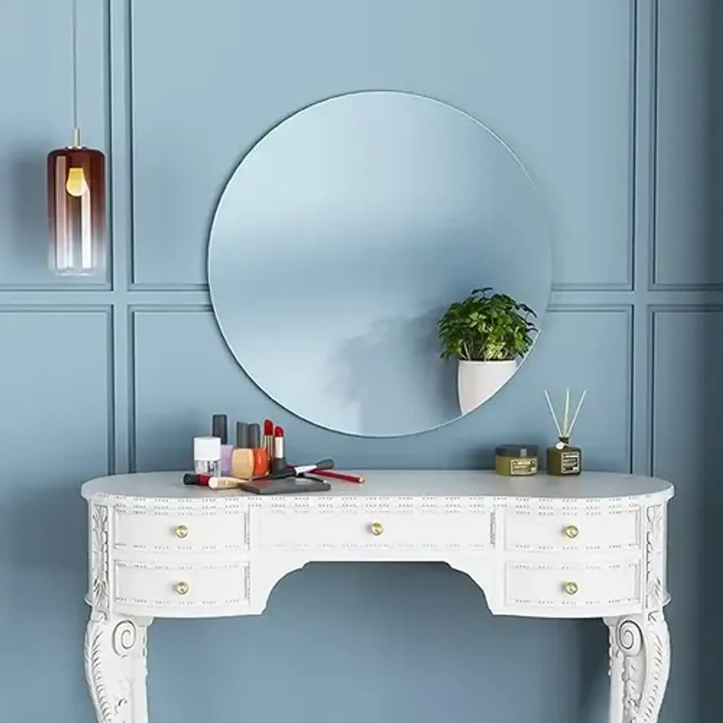 Pegatina Decorativa Redondo Espejo Adhesiva 40x40 5