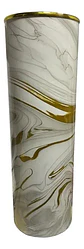 Jarrón Decorativo Moderno De Diseño Elegante Tipo Marmol G - Miniatura 3